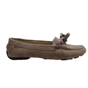 Clarks Women's Suede Driver Moc Tie Loafers Flat Shoes 6N